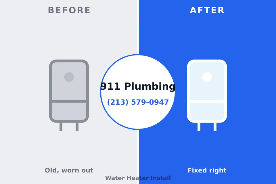 Before and after: plumbing company Fairmount, GA
